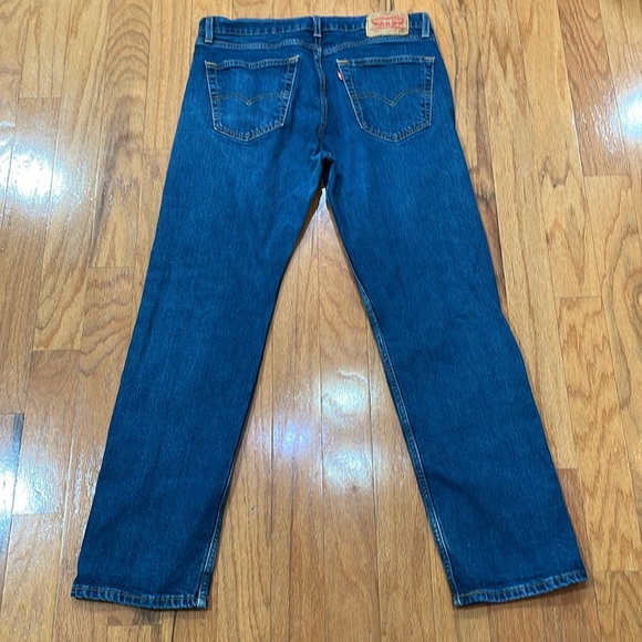 Levi’s 505 men’s blue jeans tag size 34 x 32 99% cotton 1% Elastane - Picture 4 of 16